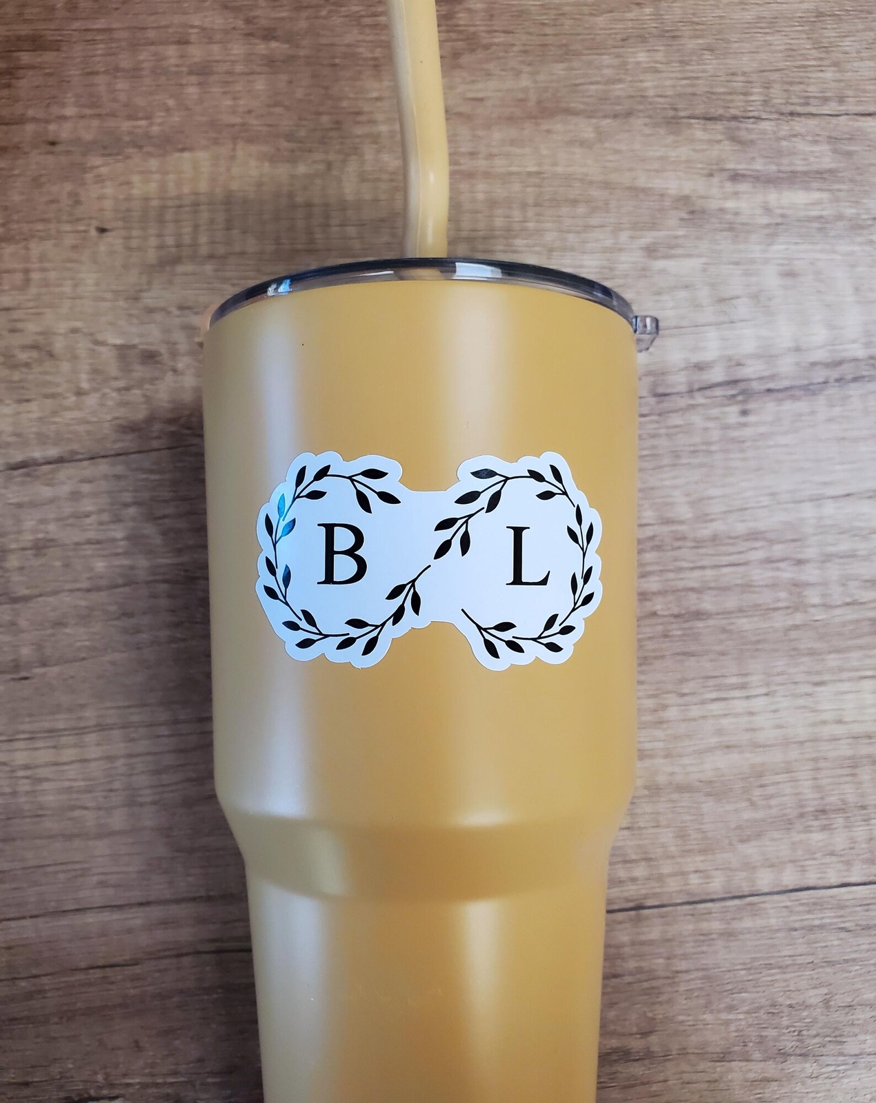 Custom Monogram Sticker | Contour Cut, Glossy Vinyl