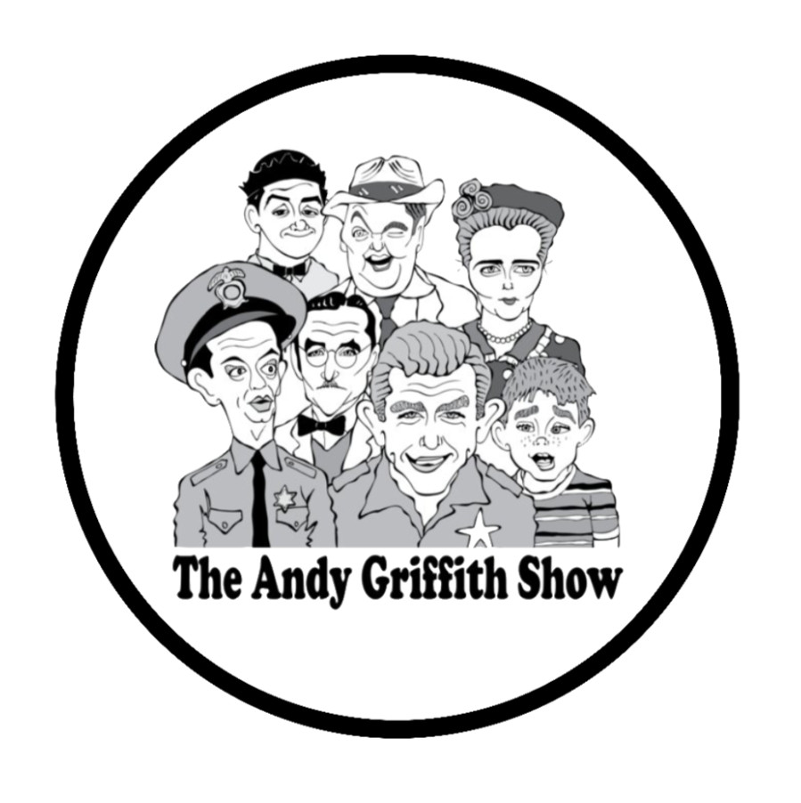 Andy Griffith Show -Caricatures – 4" Vinyl Decal Car Cooler Laptop Decor Tumbler