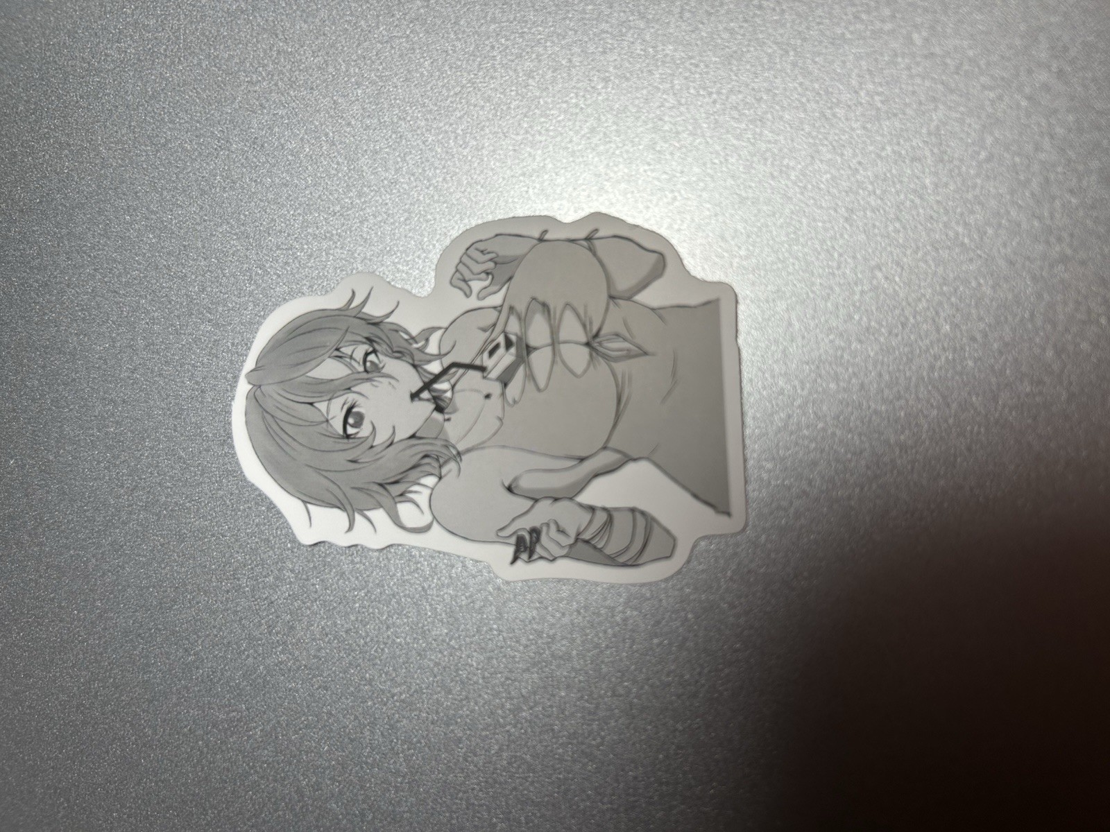 black and white waifu lewd sexy girl stickers #9