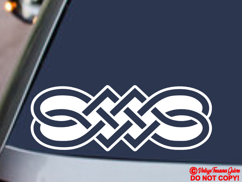 CELTIC SAILOR'S KNOT Vinyl Decal Car Window Bumper Sticker GAELIC IRISH SYMBOL