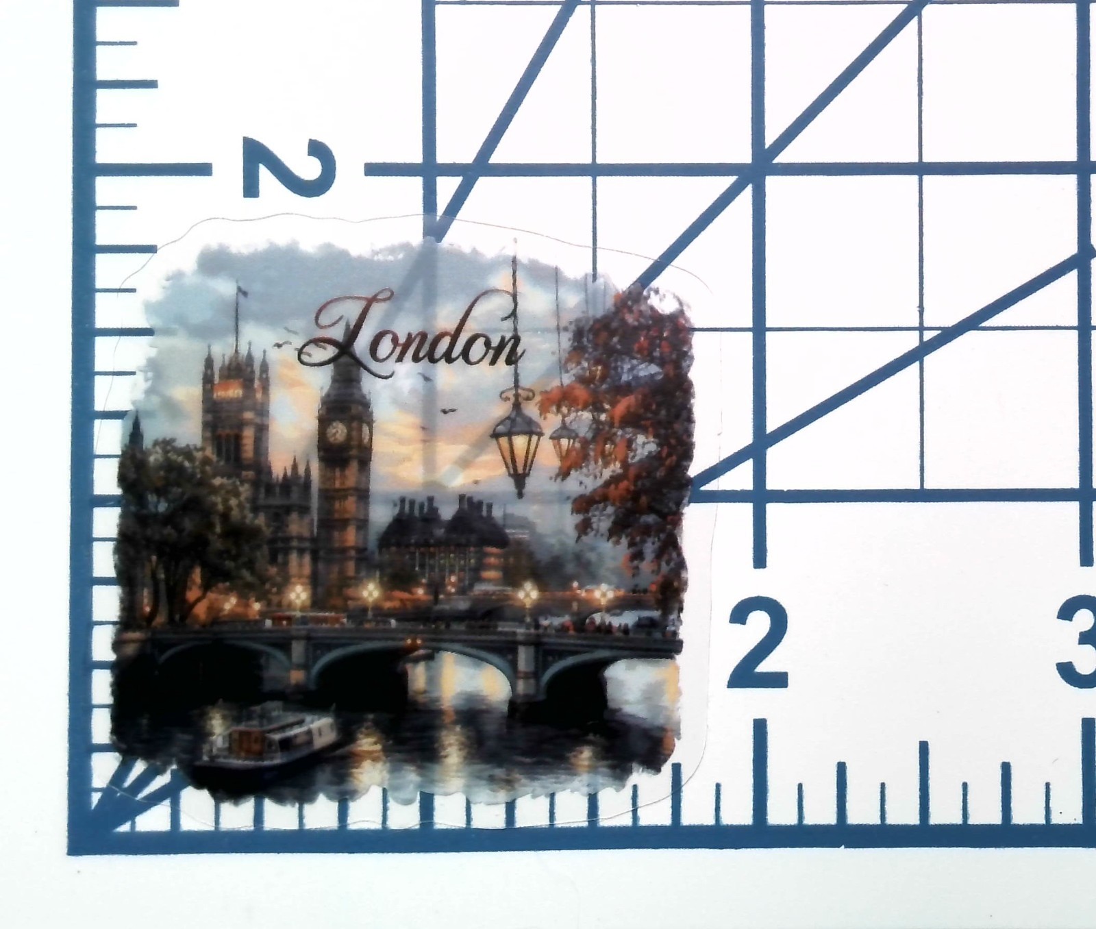 UK London Big Ben Parliament Die Cut Clear European Vinyl Sticker Decal