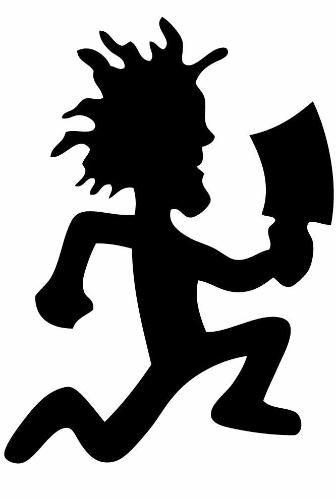 HATCHET MAN Insane Clown Posse ICP VINYL DECAL sticker Juggalo Shaggy girl 4"
