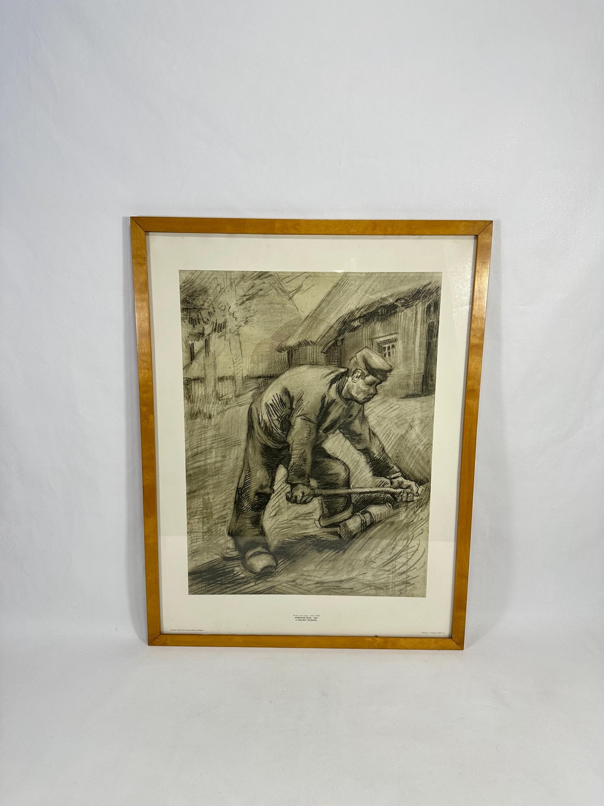 Vincent van Gogh Reproduction: A Pesant Working Art Print