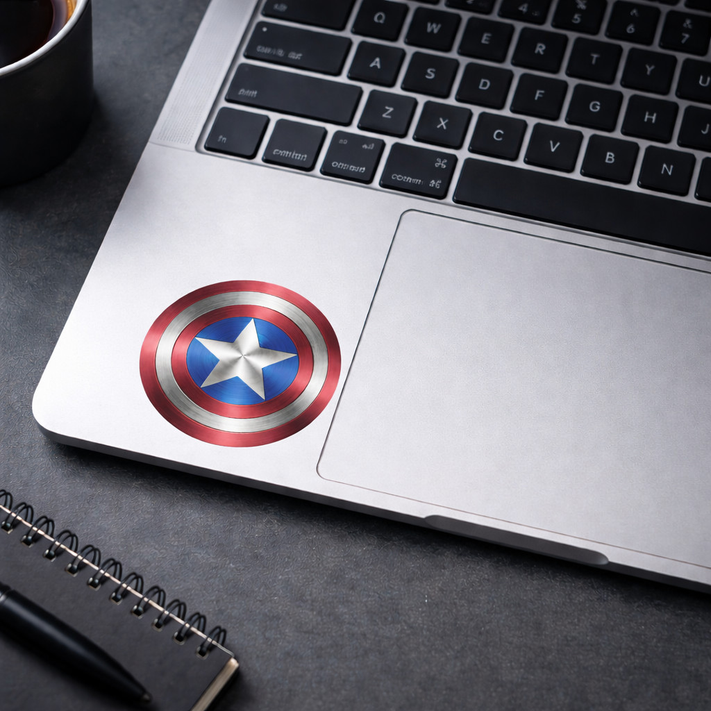 Captain America Shield Decal Sticker Logo Window Car Truck Laptop Vinyl 01