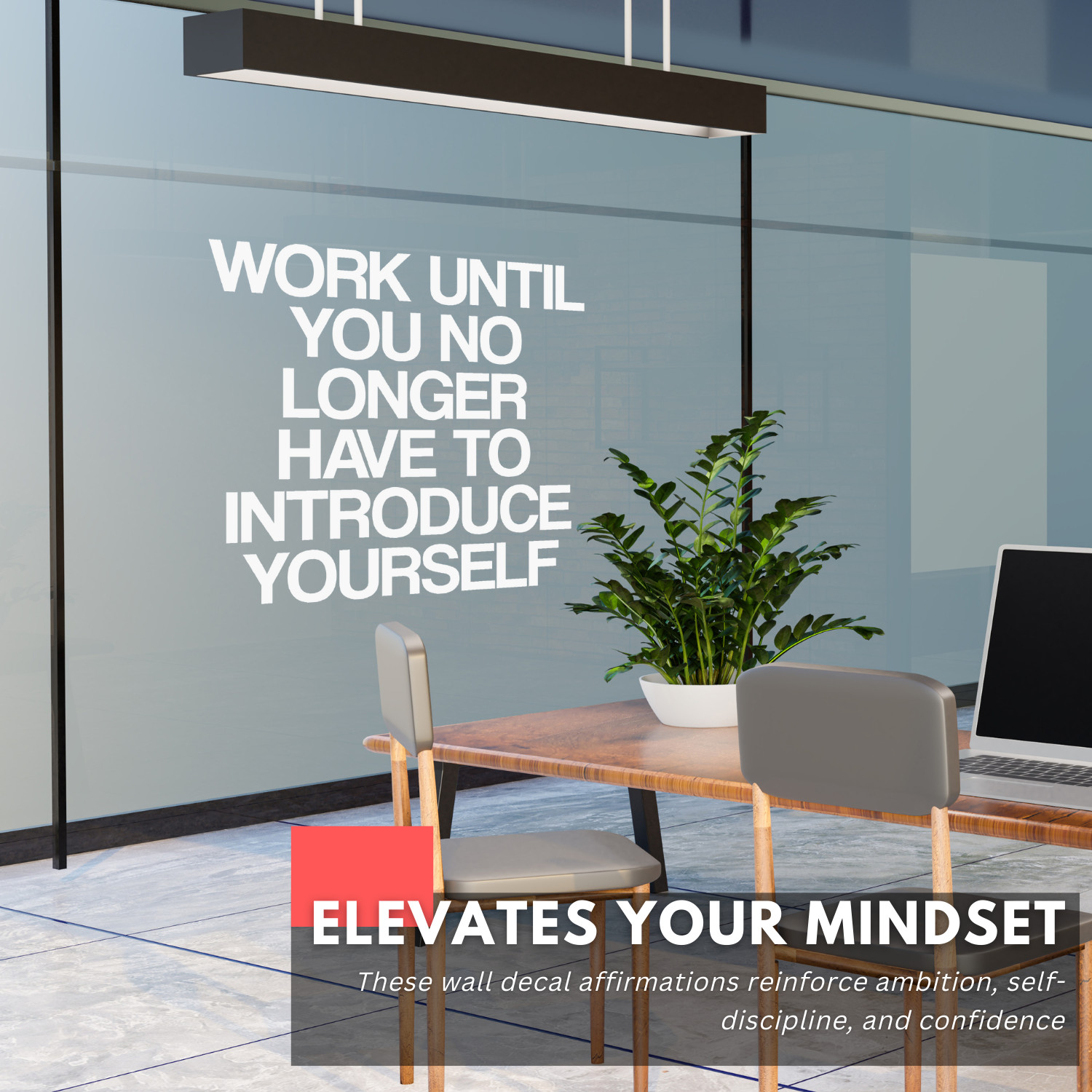Work Until You Motivational Inspirational Wall Decal Sticker Vinyl Quote Office