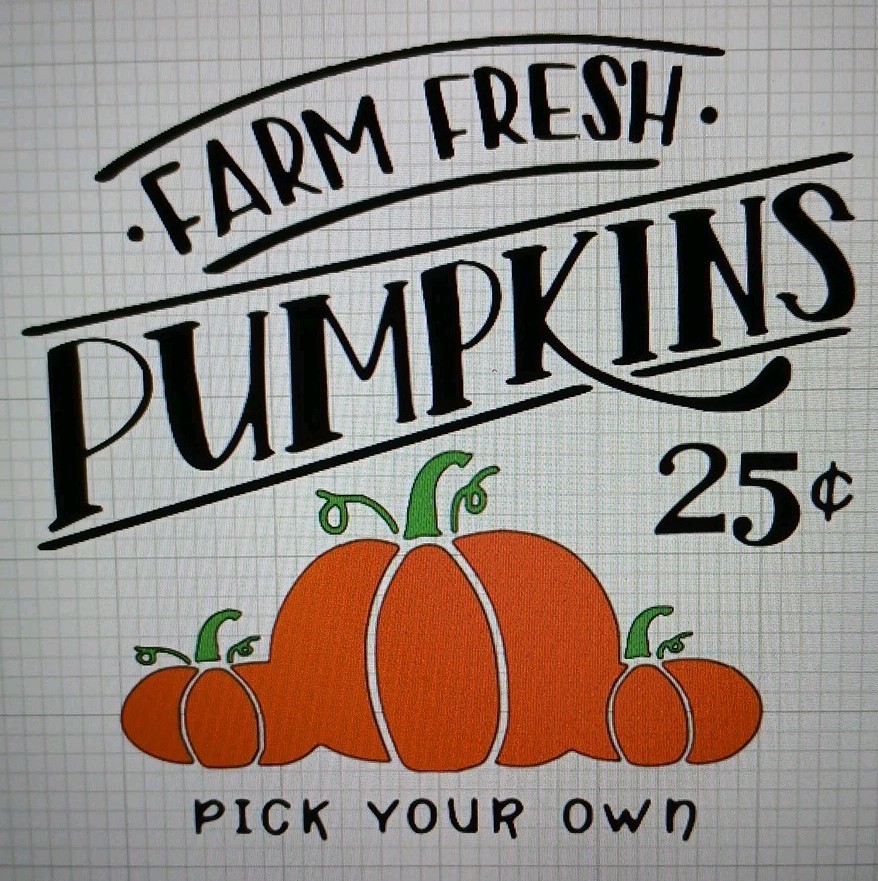 Fresh Farm Pumpkins Decal
