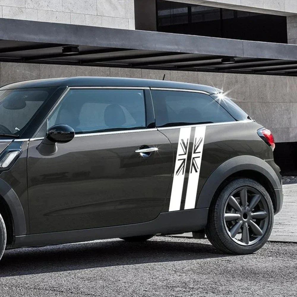 Aftermarket Union Jack Door Side Stripe Decal for Mini Cooper S (R55, R56, F55,