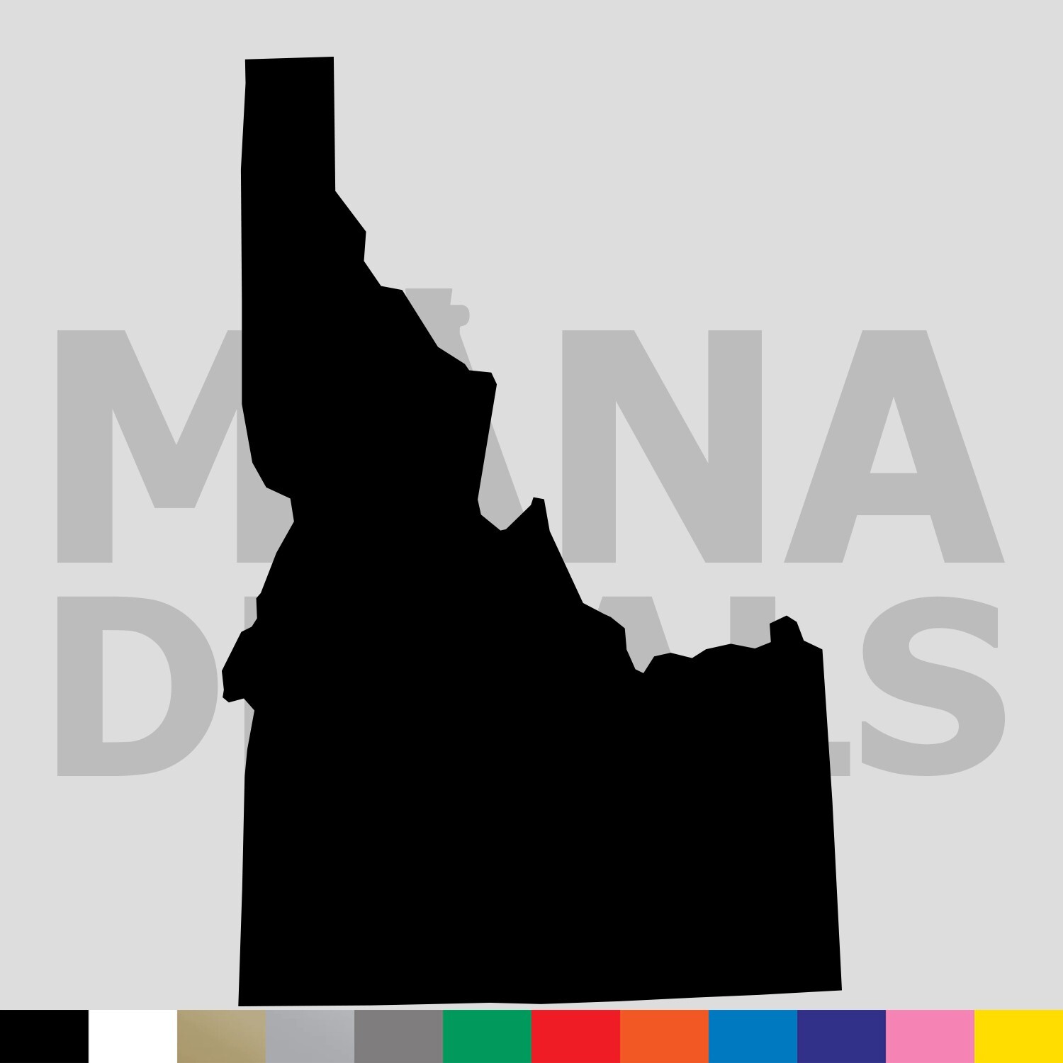 Idaho Vinyl Die Cut Decal Sticker – ID State Outline