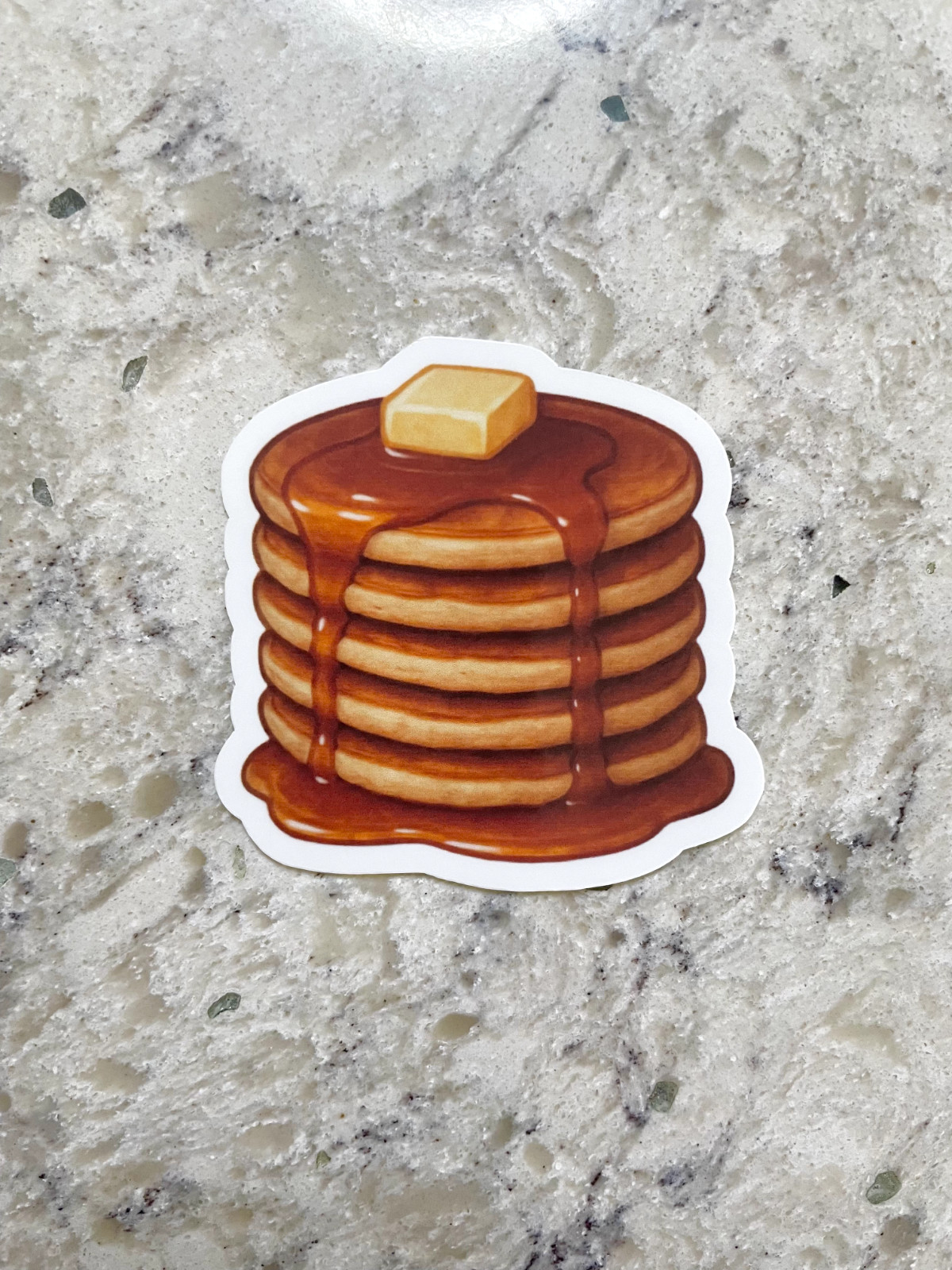 Pancakes Sticker l Gloss or Holographic Laminate l Waterproof Decal