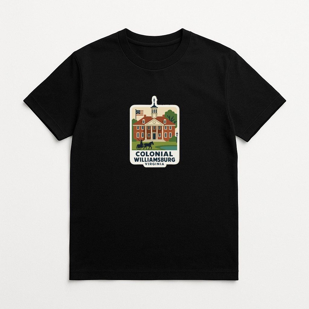 Colonial Williamsburg Virginia Iron On Heat Transfer Vinyl HTV Die-Cut Symbolic