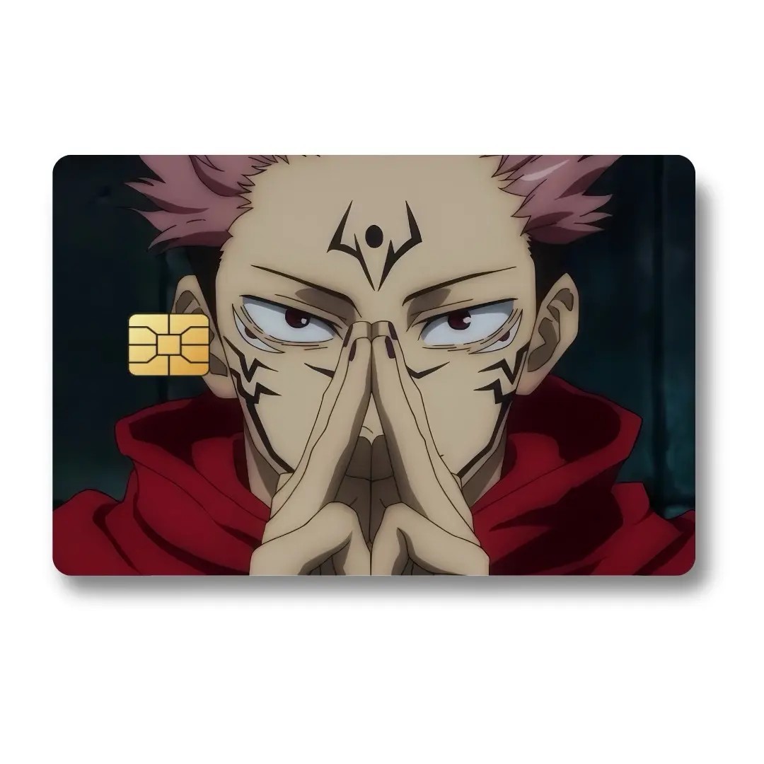 Jujutsu Kaisen Custom Decal Credit Card Cover Vinyl Skin Sticker Anime Lover Gif