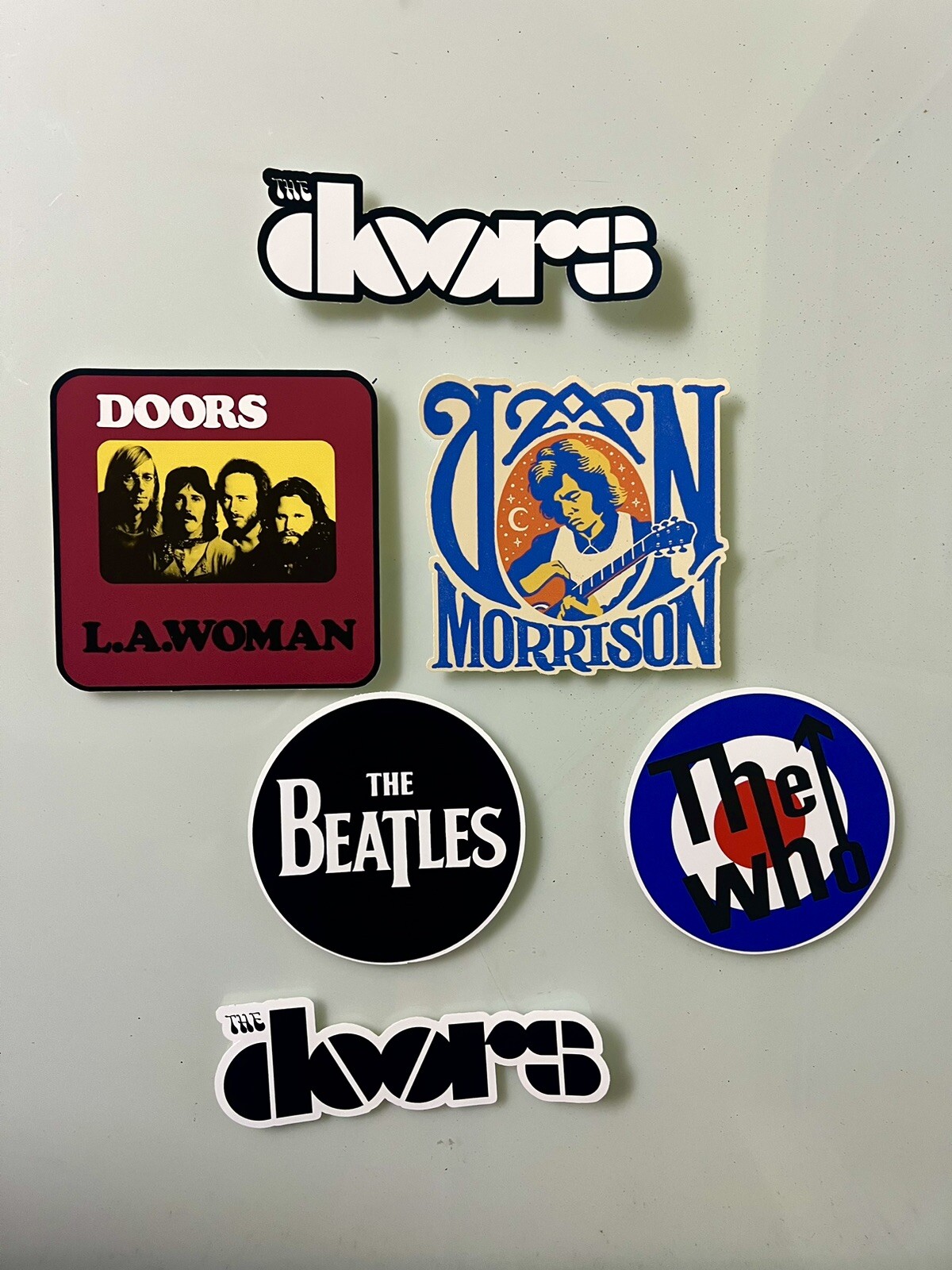 Classic Rock Sticker Pack – Jimi Hendrix, Rolling Stones, The Beatles, The Doors
