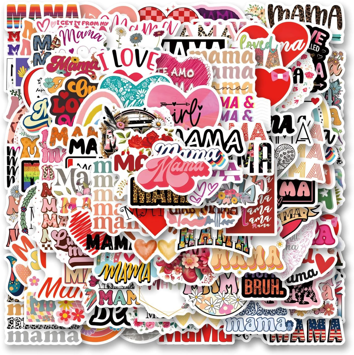 122Pcs Aesthetic Waterproof Vinyl Stickers for Bottles, Laptops, Phones, and Mor