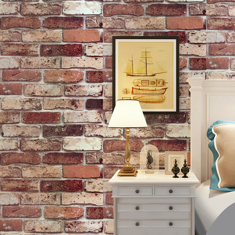 3D Wallpaper PVC Contact Paper Self Adhesive Roll 1.5×32ft Waterproof Peel-Stick