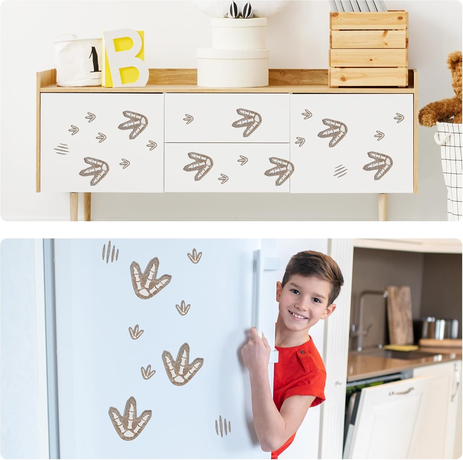 Removable Dinosaur Wall Stickers, Glow in The Dark Decals
