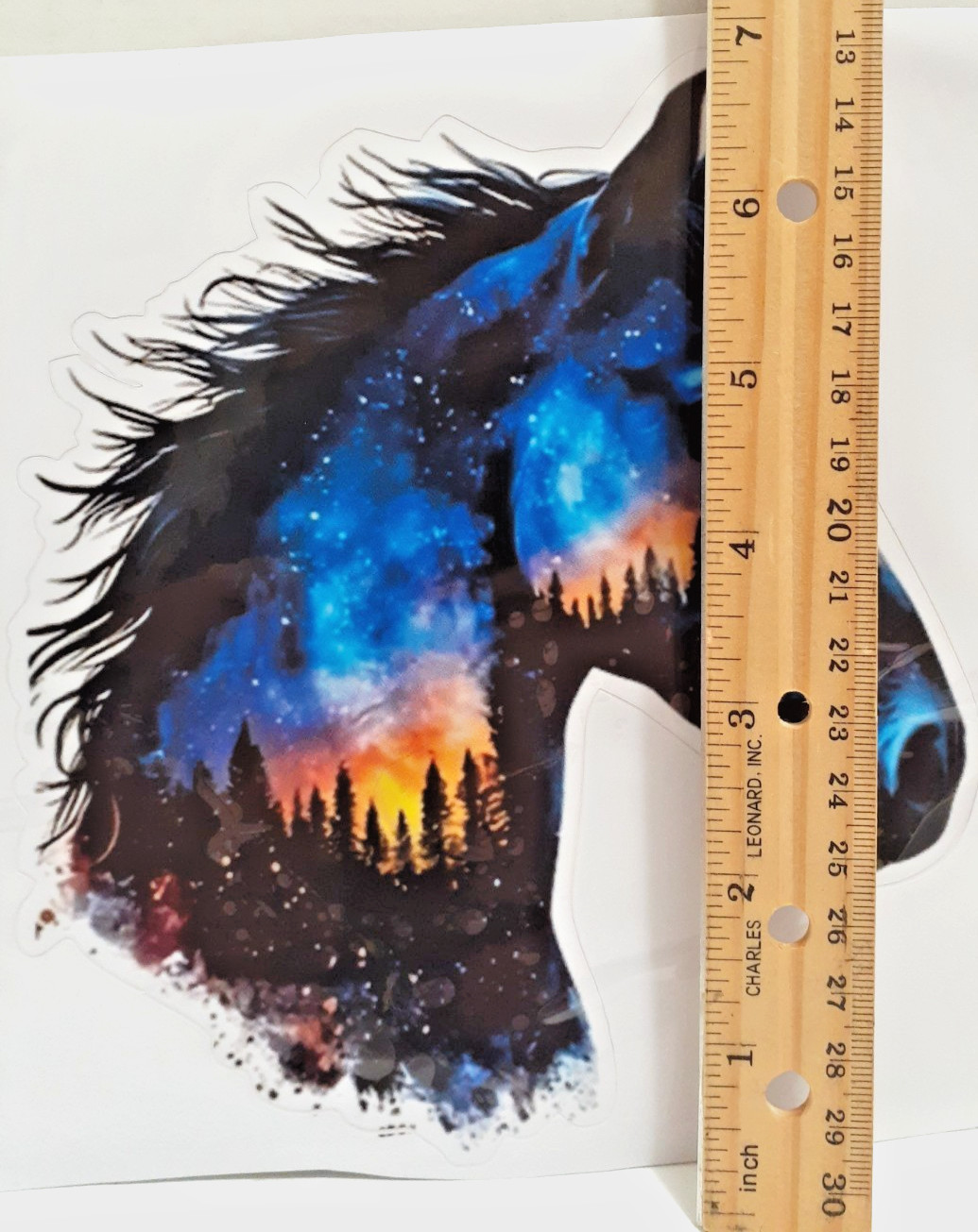 Cosmic Horse Vinyl Decal Sticker 7" x 6.25"