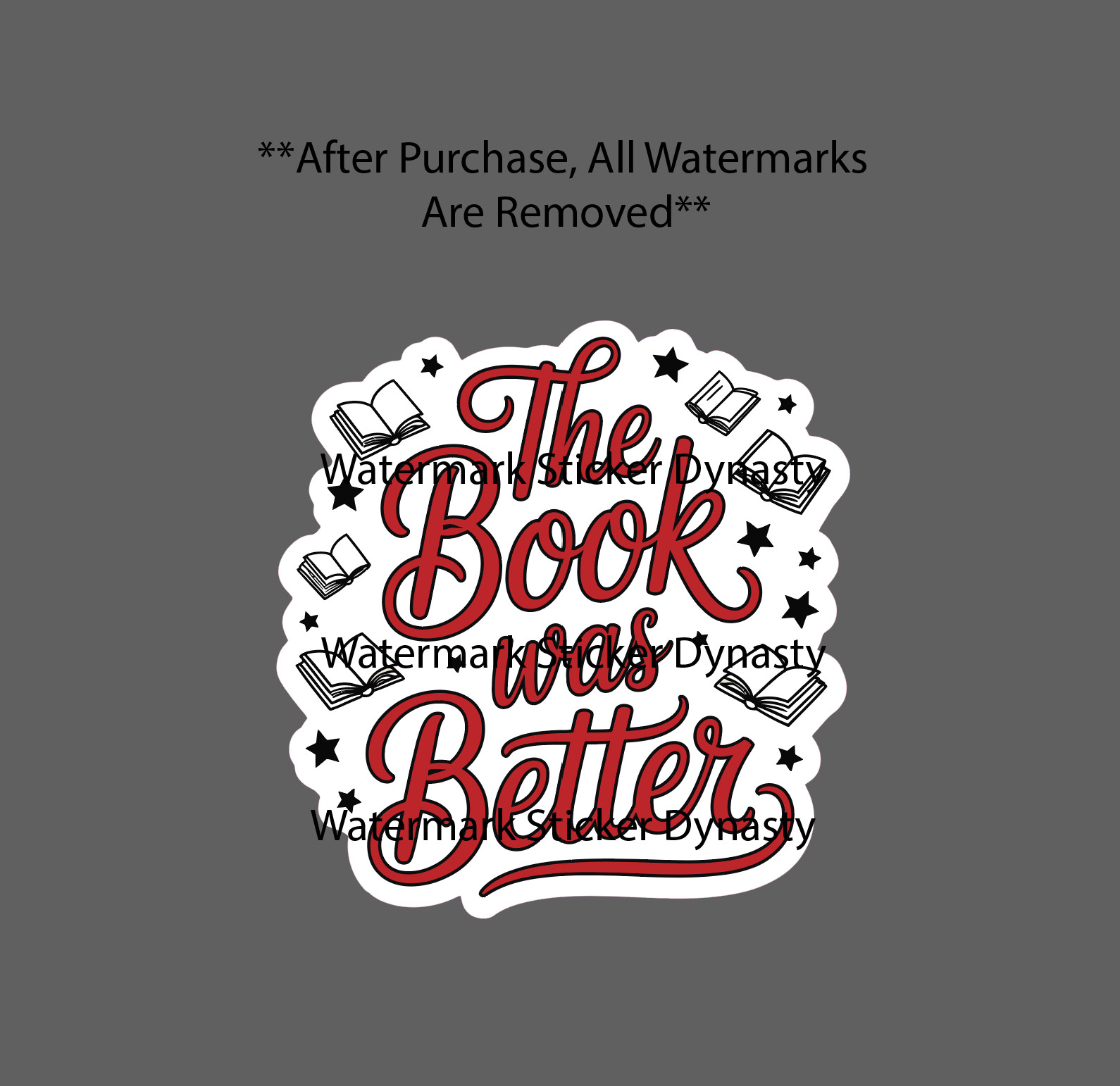 The Book Was Better Sticker Waterproof Decal Quote Funny Reader Reading Gift NEW