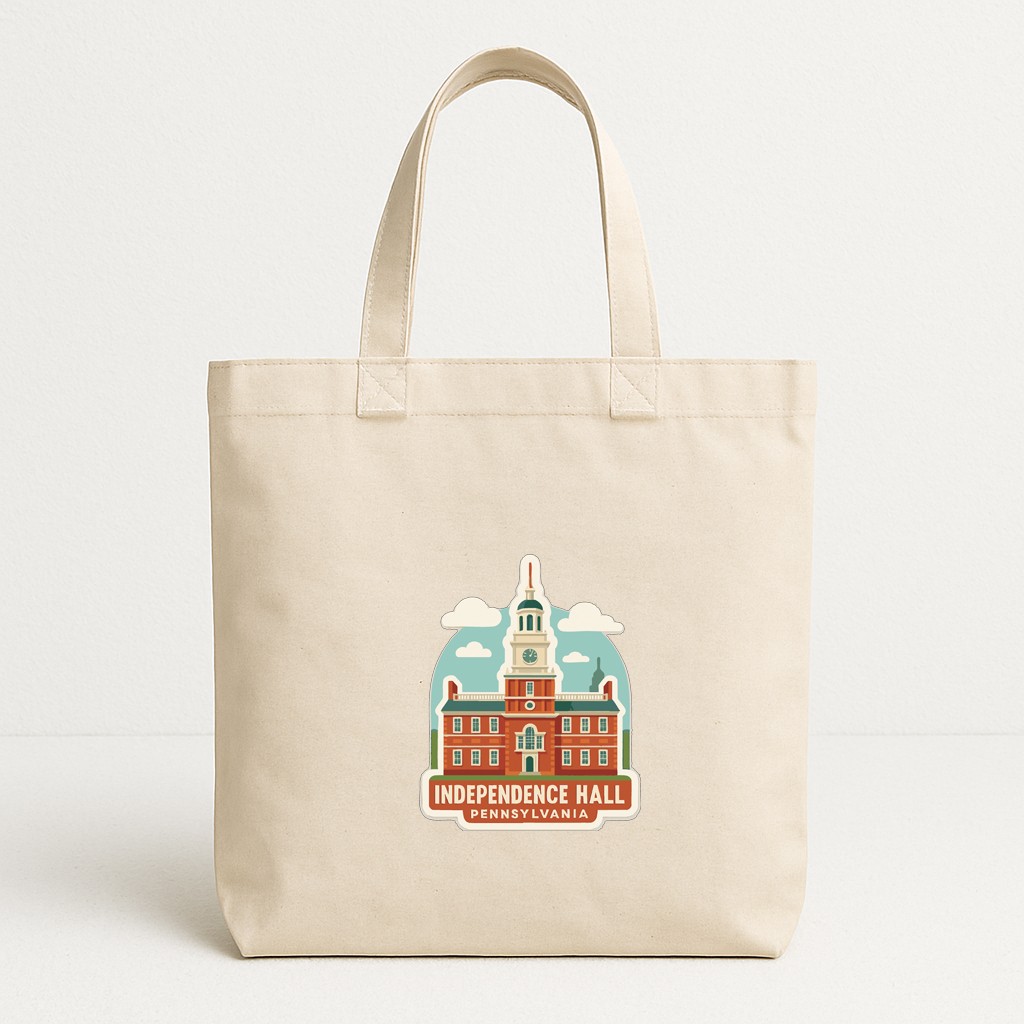 Independence Hall Pennsylvania Iron On Heat Transfer Vinyl HTV Die-Cut Symbolic