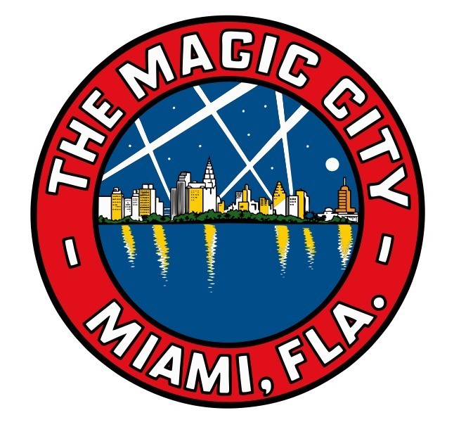 Miami Florida Vintage Style Sticker Decal R8557