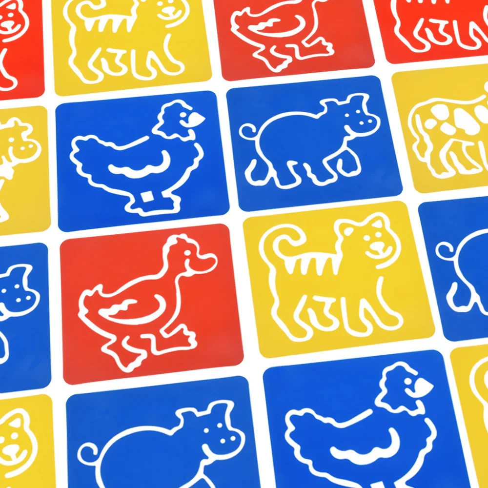 6-pc Stencil set For Kids Farm Animals by Enlightenment