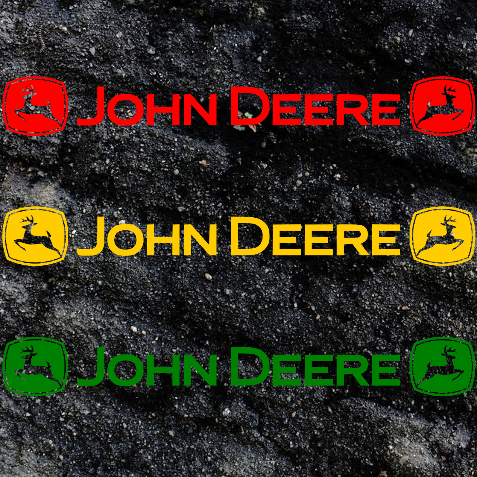 John Deere Logo Sun strip AgriSpec Vinyl Sticker Decal
