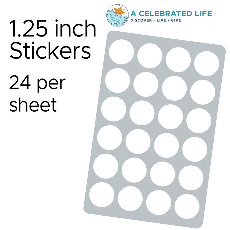 Happy Valentine's Day Cat Stickers 24 Circle Labels Hearts Round Envelope Seals