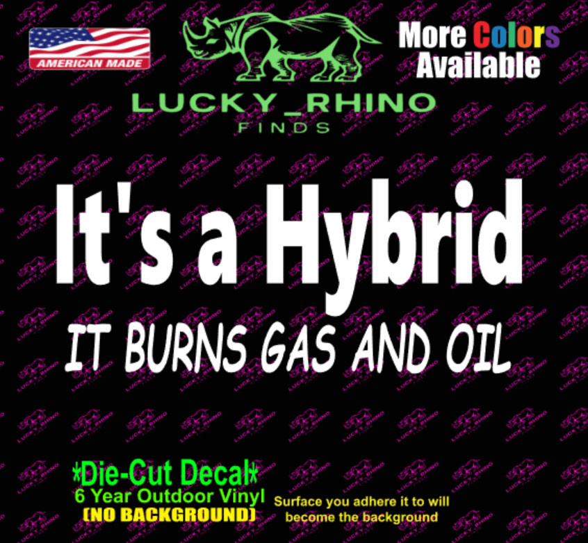 Hybrid Oil Truck 4×4 Mud Funny Cummins Stroke Car Window Vinyl Decal Sticker