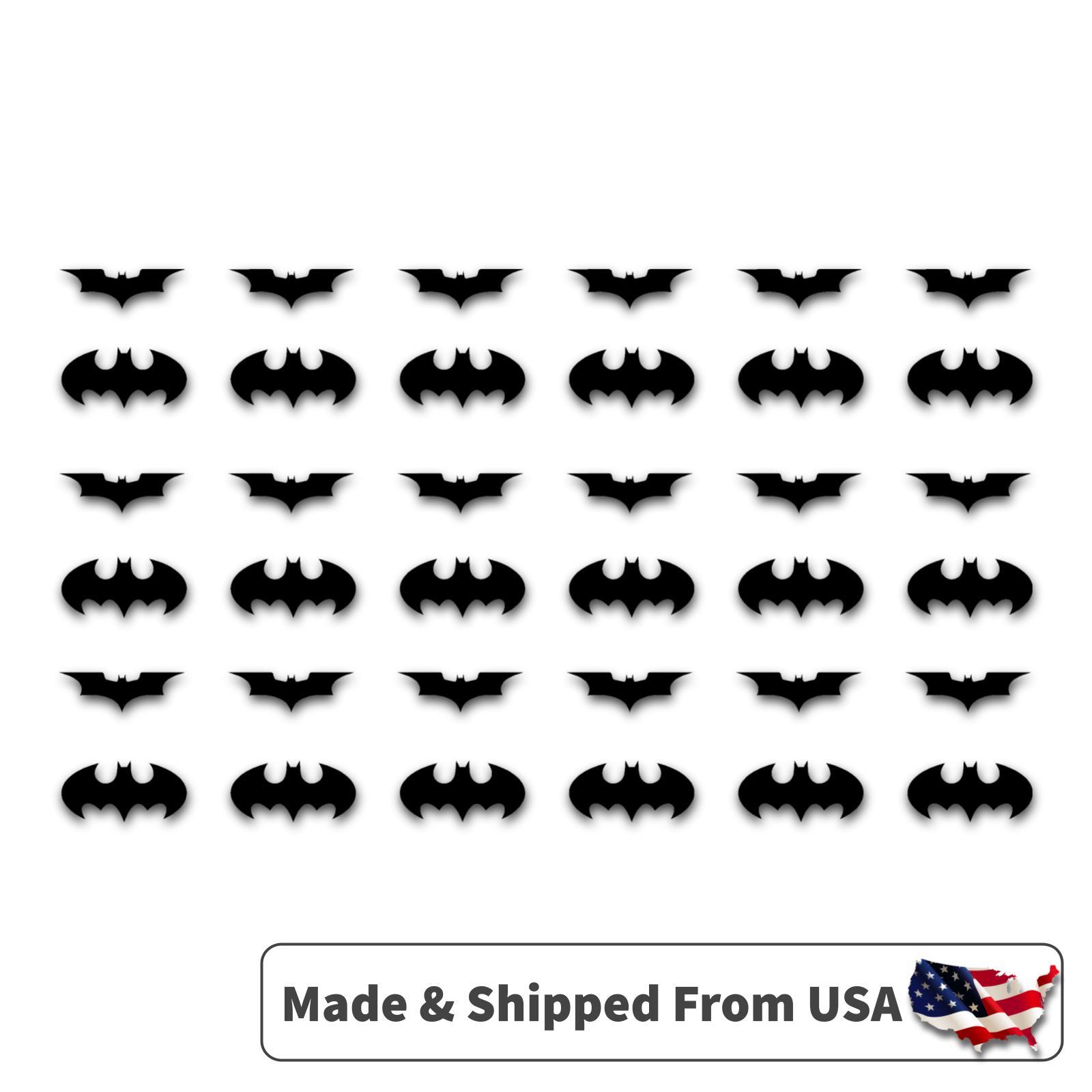 Batman Dark Knight Mini Logos 1" inch Vinyl Stickers Decals Sheet 1" in