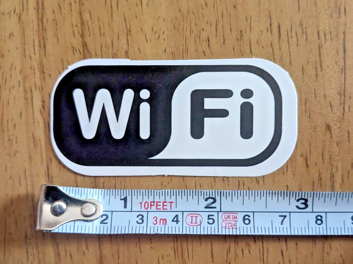 WiFi sticker decal laptop notebook store business window door wireless wi fi