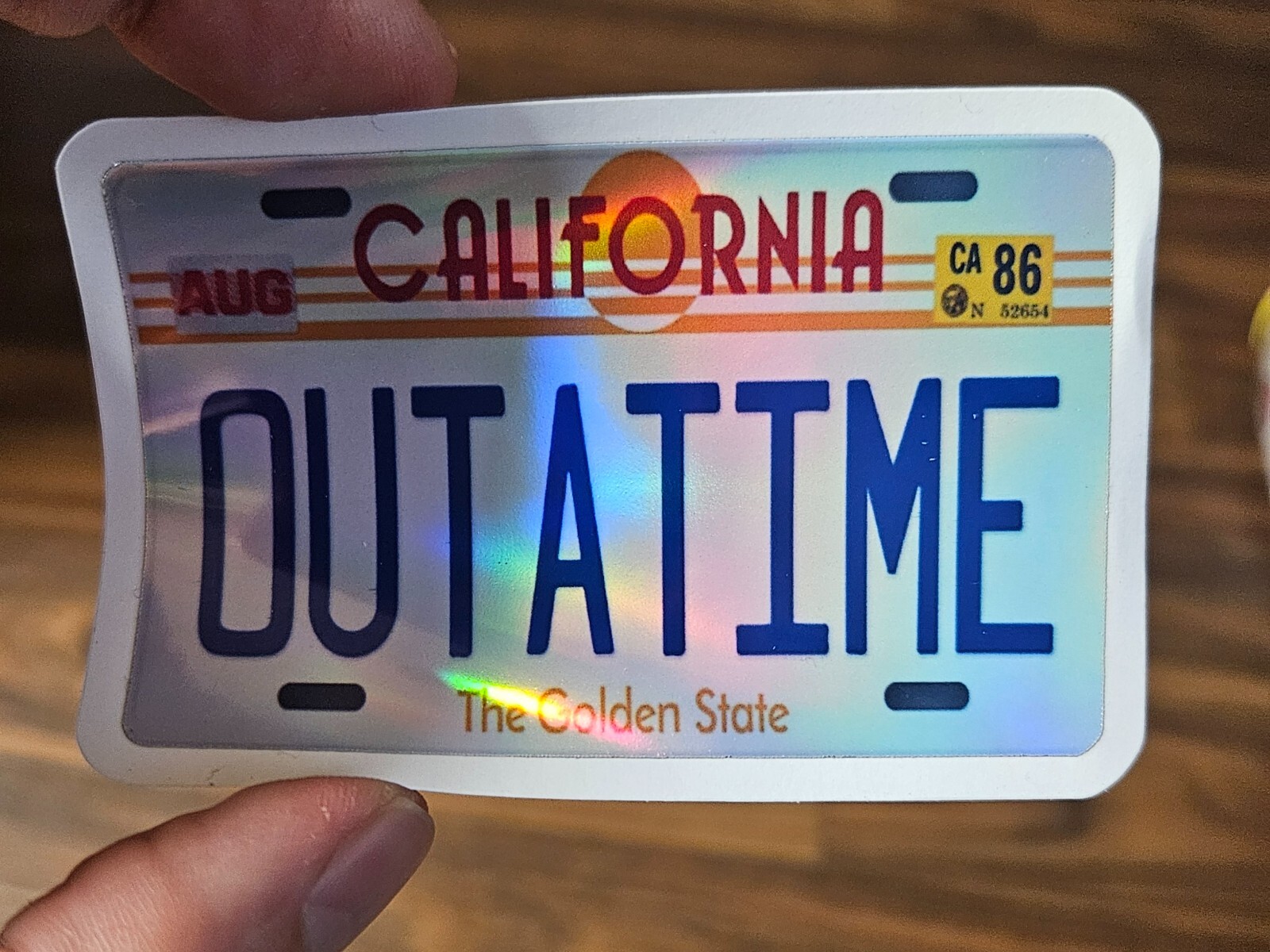 Back to the Future License Plates Credit Debit Card Skin Sticker ATM USA McFly