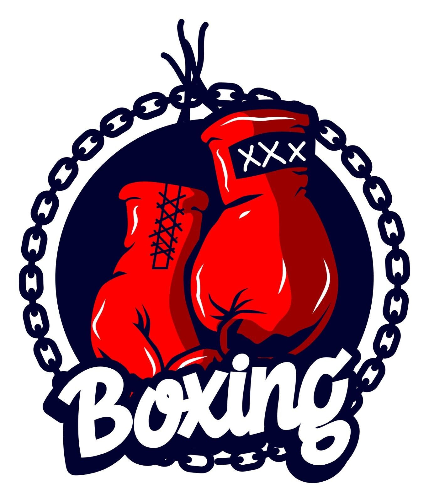 Boxing Red Gloves Sticker Decal