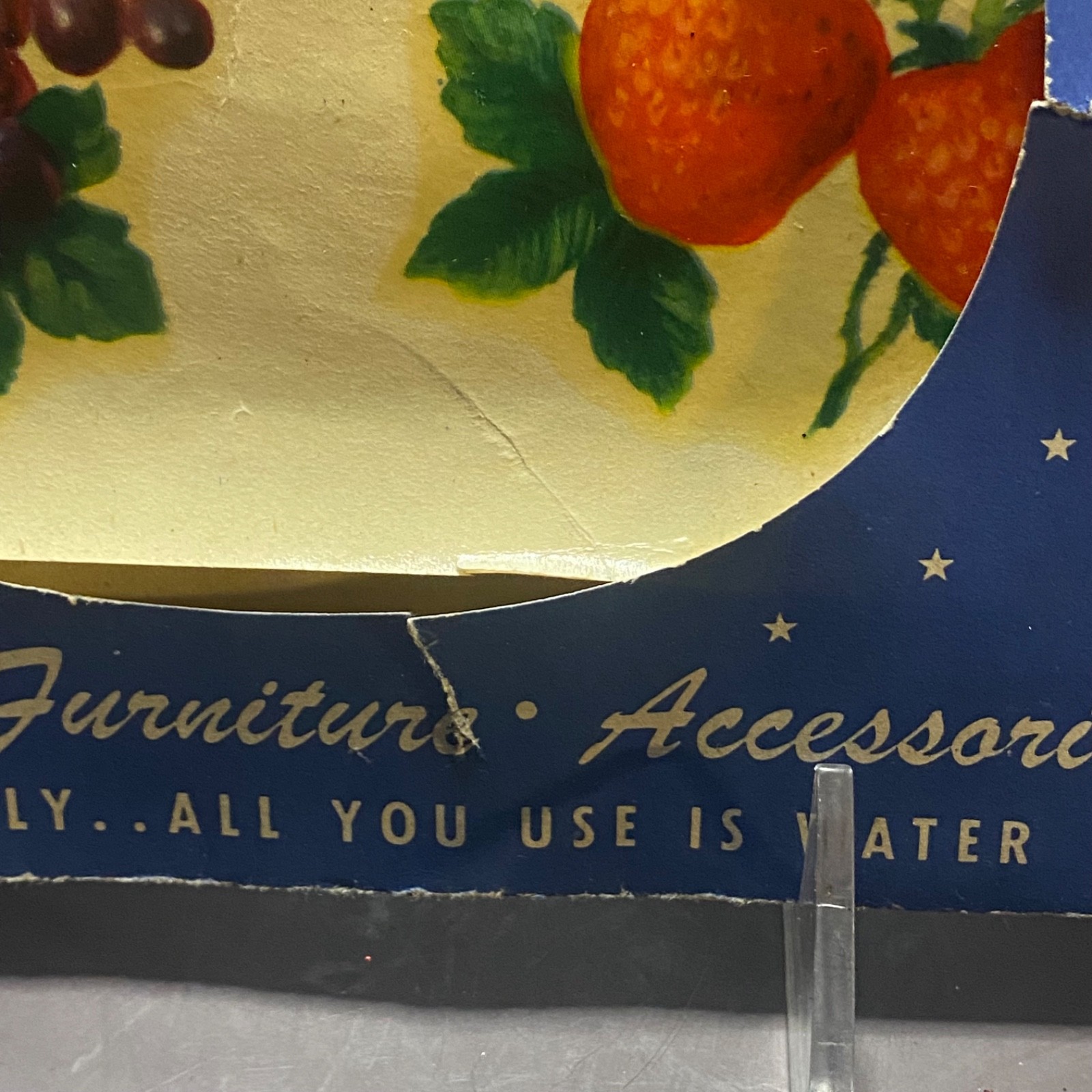 Vintage Meyercord Kitchen Decals Canister Food 50s MCM Decor Fruit