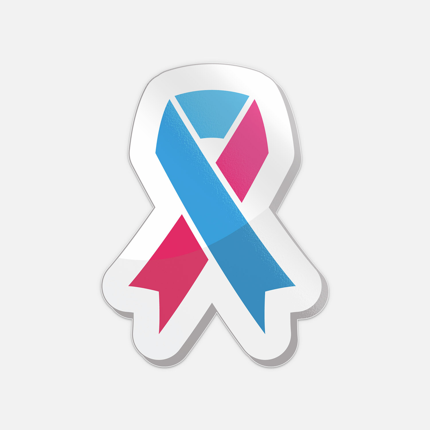 Pink And Blue Ribbon – Pregnancy And Infant Loss AwerenessVinyl Sticker Decal
