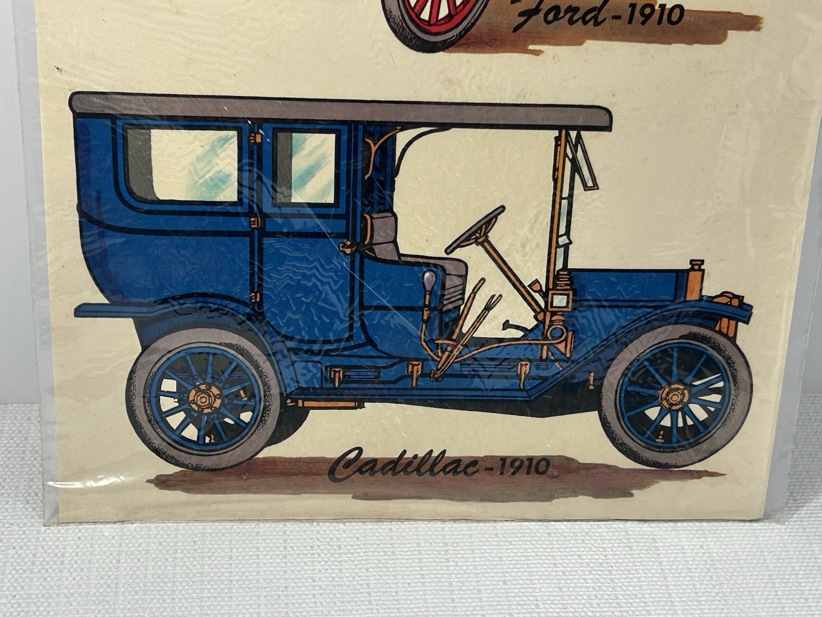 Vintage Meyercord Decals Classic Cars Retro Ford Cadillac Stickers Decor