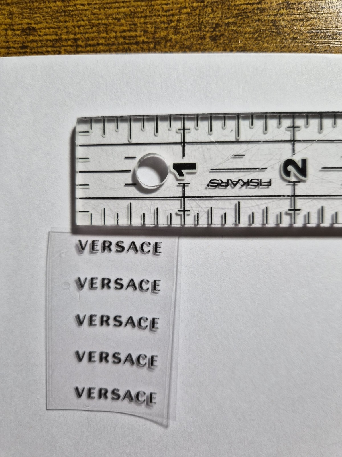 5 Pc. V Logo For Glasses High Quality UV DTF Raised Decal