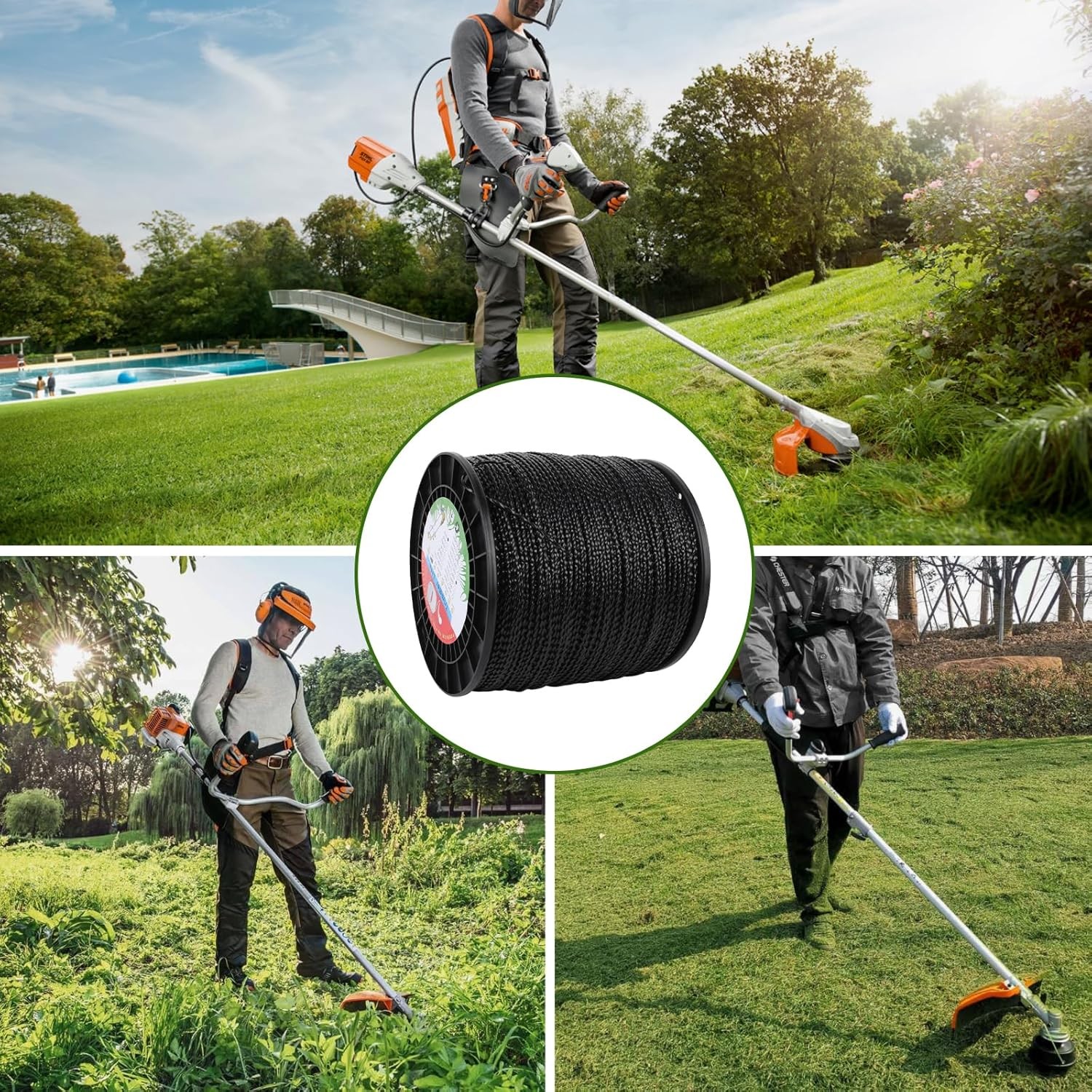 Weed Eater String .095, Replacement Echo Black Diamond Trimmer Line .095 5lb by-