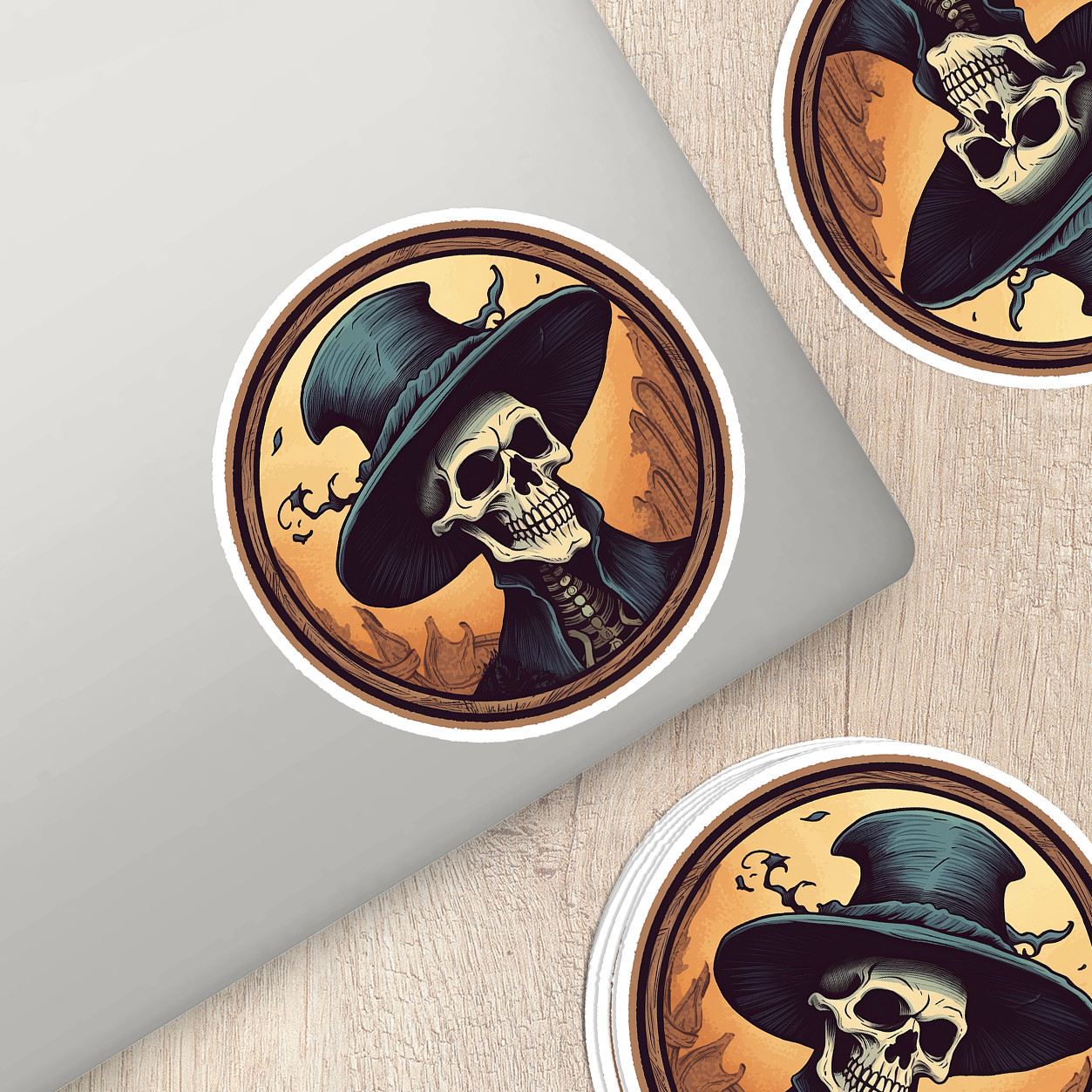 Skull Vinyl Sticker – A Bold Statement of Intrigue