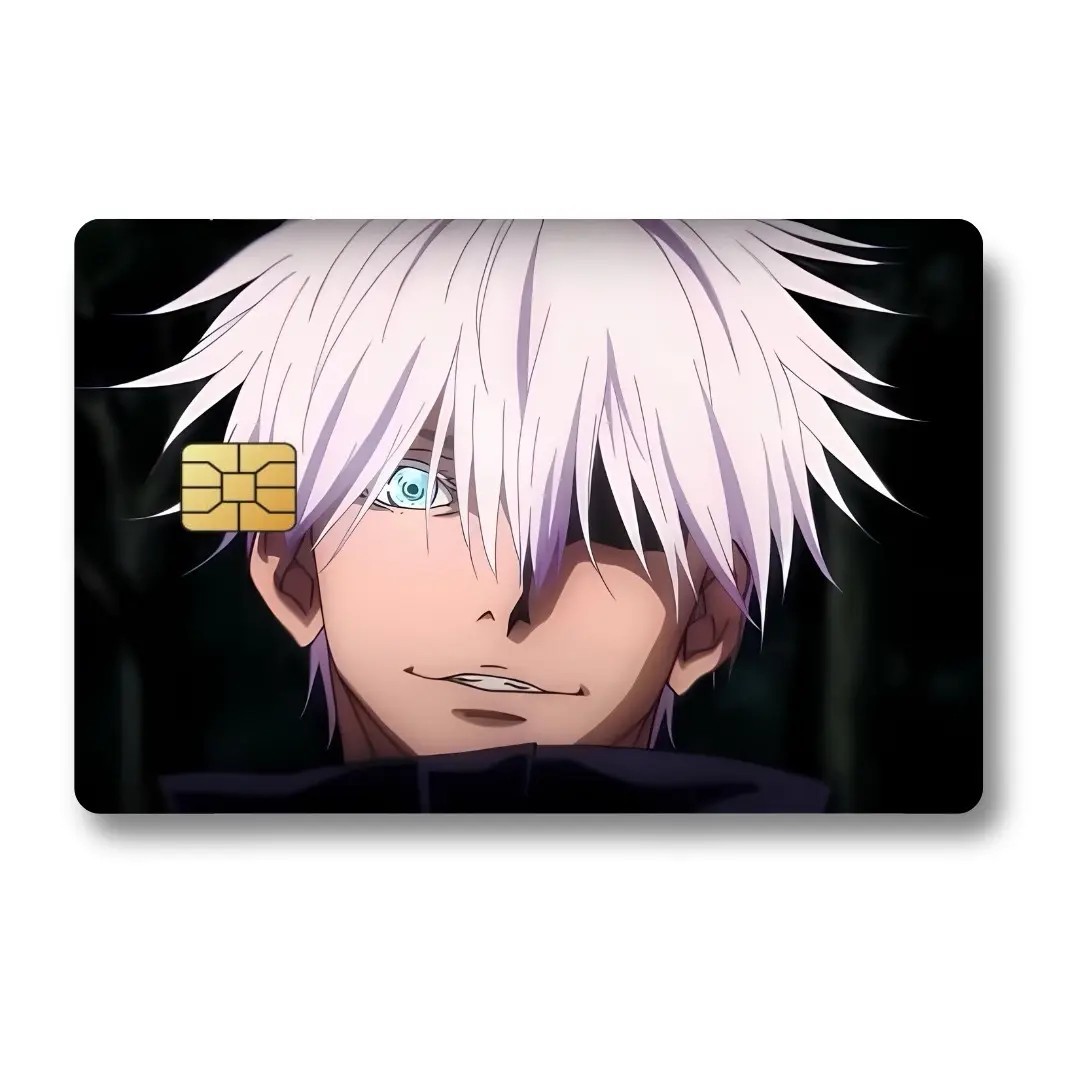 Jujutsu Kaisen Custom Decal Credit Card Cover Vinyl Skin Sticker Anime Lover Gif
