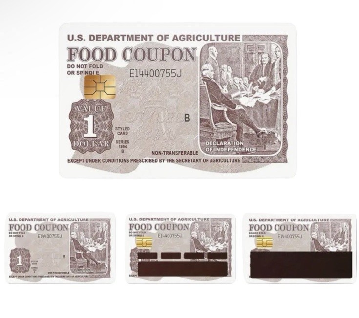 Food Stamps Welfare USDA Funny Skin Credit Debit Card Sticker Cover