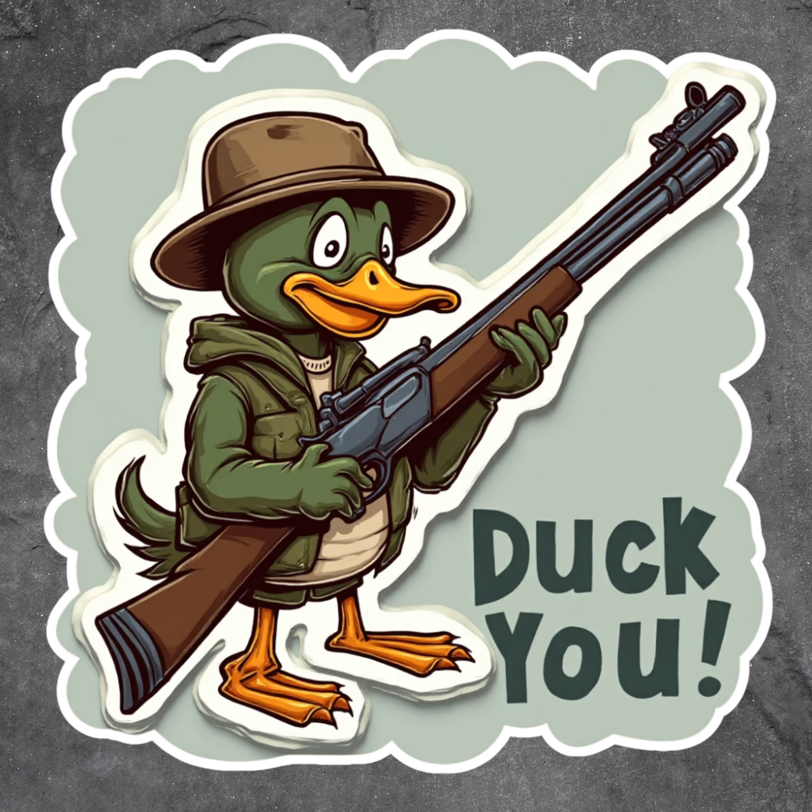 Duck Sticker Vinyl Decal Duck You Funny Sarcastic Hunter Humor