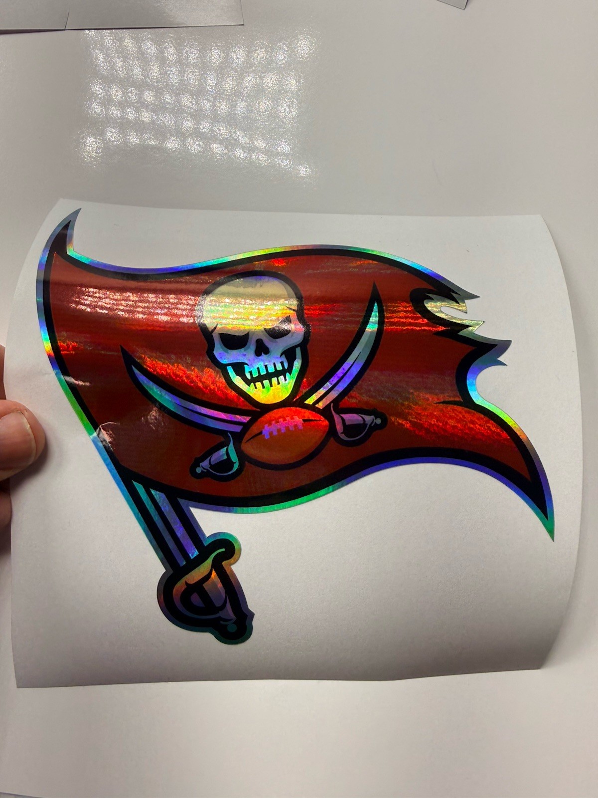 Tampa Bay Buccaneers Holographic Vinyl Decal