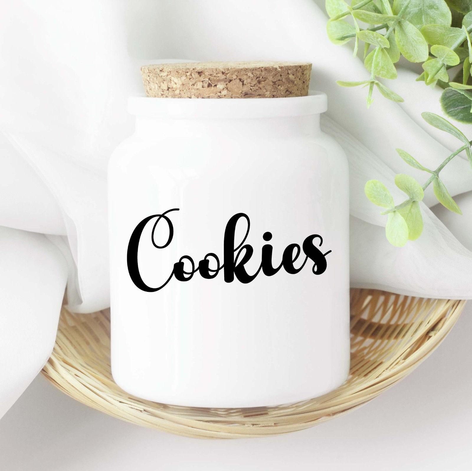 Cookie Jar decal vinyl lettering Pantry kitchen organization all colors sizes