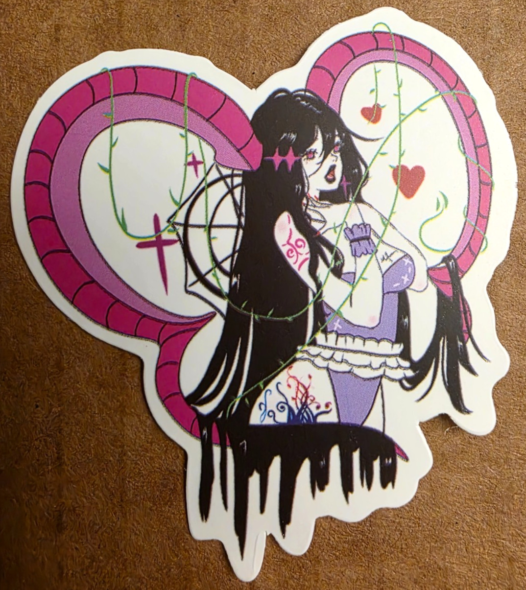 Halloween Sticker Vampire Girl Witch Ghost Dragon Gothic Punk Emo Anime Manga
