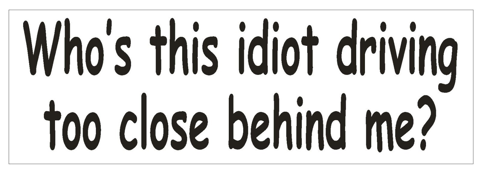Tailgating Bumper Sticker or Helmet Sticker D751 Funny Tailgator Bumper Sticker