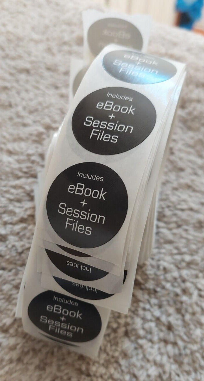 Includes Ebook + Session Files Black Circle stickers manufacturing pcs 25 50 100