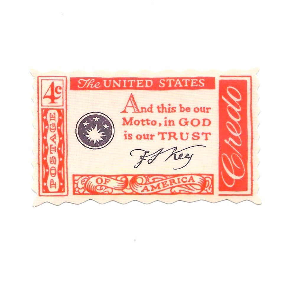 United States Motto In God is our Trust Credo Die Cut Vinyl Sticker Scrapbooking