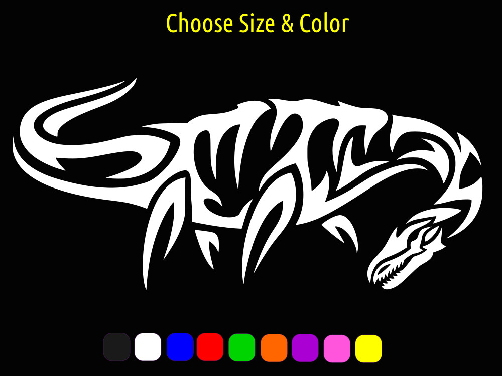 Pleisosaur Tribal Seamonster Jurassic World Decal Wall Window CHOOSE SIZE COLOR