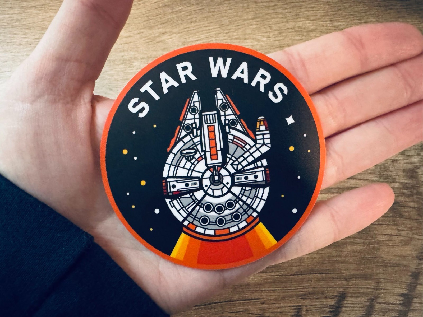Star Wars Millennium Falcon 3" Vinyl Sticker Waterproof Matte Laptop Car Decal