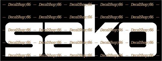 SAKO Firearms – Hunting & Outdoor Sports – Vinyl Die-Cut Peel N' Stick Decals