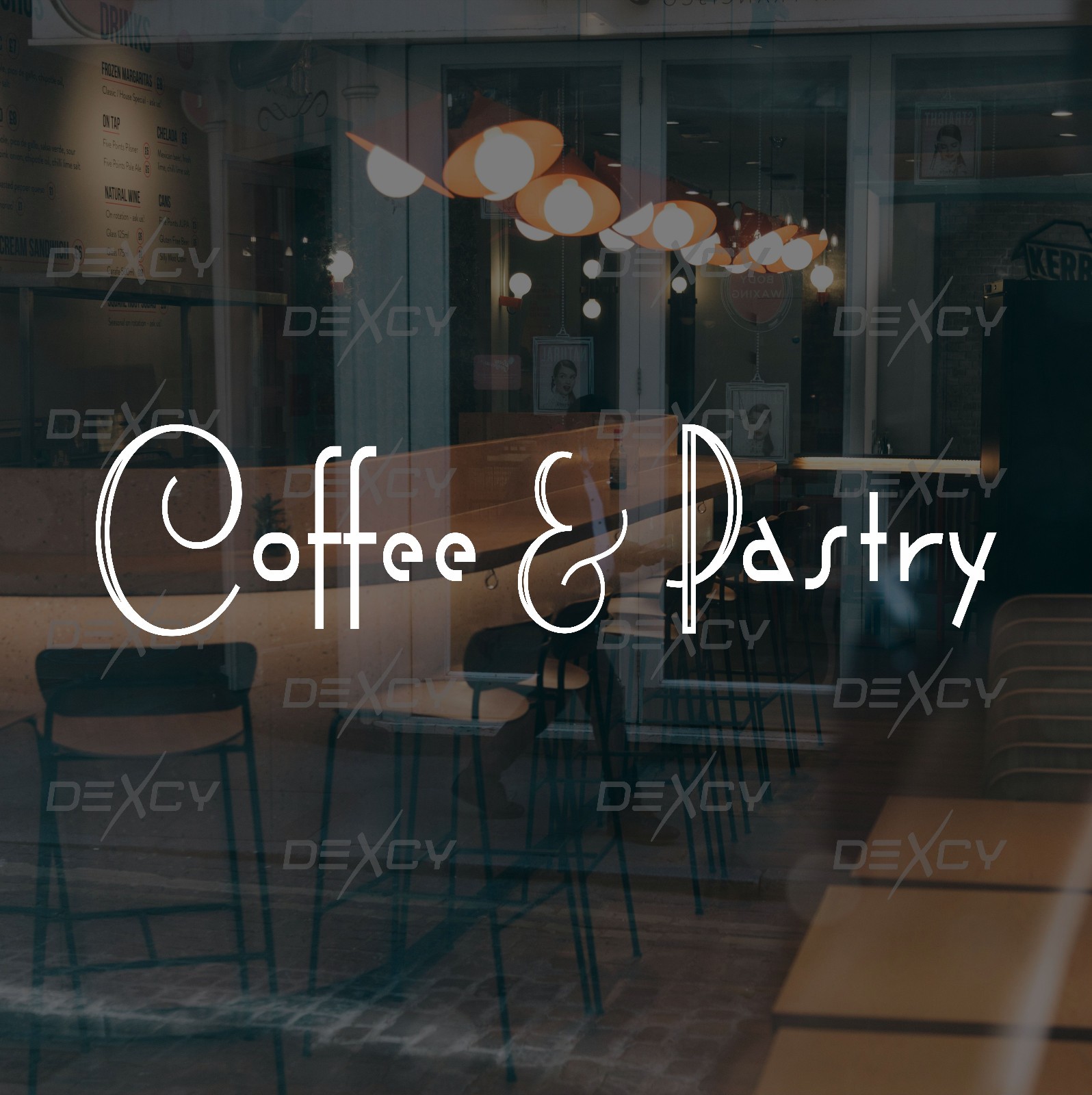 Custom Business Window Sign Decal Lettering Sticker Restaurant Coffee Pizzeria